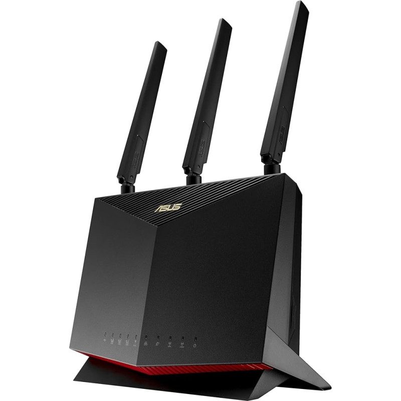 ASUS 4G-AC86U LTE WLAN maršrutizatorius (WiFi-5 AC2600, SIM lizdas, LTE Cat. 12 iki 600 Mbits, Gigabit LAN, AiProtection), 90IG05R0-BM9100, Maršrutizatorius 4G - Wi-Fi 5