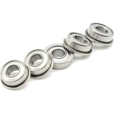 SMF105ZZ Flansch Hybrid Keramik Kugellager 5 * 10 * 4 mm Doppelt Geschirmt Edelstahl Flansch Kugellager 2Pcs