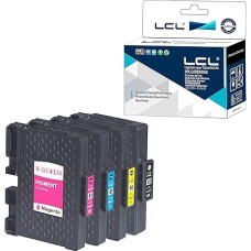 LCL GC-41 GC41 GC41K GC41C GC41M GC41Y (4 vnt. juodos, žydros, purpurinės, geltonos spalvos) rašalo kasetė, suderinama su Ricoh Aficio SG 2100 2100N 2010L 3100SNW K3100DN 3110DN 3110DNW 3110N 3110N 3110N 3110N 3110N