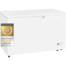 Exquisit GT400-HE-041E Freezer White | 371 L Net Capacity | 4* Freezing | Quick Freezing | 2-in-1 Device | Wheels