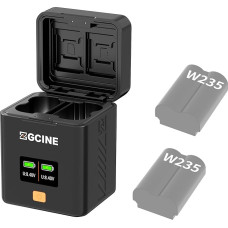 ZGCINE PS-W235 Dviguba USB-C įkrovimo dėžutė su greituoju įkrovimu, skirta 