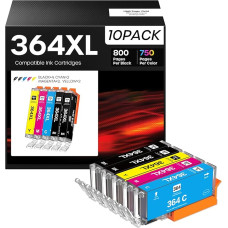 iNKPAD 364XL Ink Cartridges Multipack Compatible with HP Photosmart 5520 5510 5520 5524 Deskjet 3520 Officejet 4622 4622 5510 5520 5524 6520 5515 7520 (4 Black 2 Cyan 2 Yellow 2 magmagmag