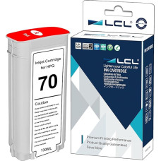 LCL Compatible Ink Cartridge 70 C9456A 135ML High Yield (Red) Replacement for HP Designjet Z2100 Z3100 Z3100PS Z3200 Z3200PS Z5200 Z5400