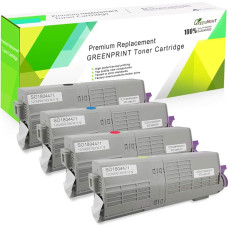 GREENPRINT 4 spalvų suderinamos tonerio kasetės C542 C532 MC563 MC573 7000 puslapių juodai spalvai ir 6000 puslapių C M Y spalvotam lazeriniam spausdintuvui 