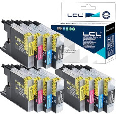LCL suderinama rašalo kasetė LC1220 LC1220 LC1240 LC1280 LC1240C LC1280C LC1240M LC1280M LC1240Y LC1280Y (3Black 3Cyan 3Magenta 3Yellow), skirta Brother MFC-J6910CDW J6710CDW J5910CDW J8 25N 25N N