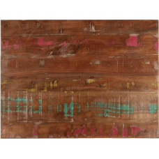 vidaXL Table Top, Wooden Top, Rectangular, Solid Wood Top for Table, Dining Table, Coffee Table, Replacement Table Top, 80 x 60 x 2.5 cm, Old Wood Solid