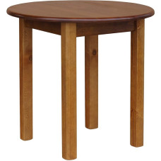 k koma Apvalus valgomojo stalas Iš pušies masyvo ąžuolo stalviršis NAUJAS, idealiai tinkantis virtuvei valgomajam (60 cm)