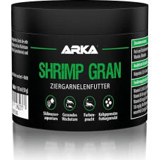 Krevečių maistas - ARKA Shrimp Gran 150ml / 50g - šalto spaudimo minkštos granulės, skirtos Neocaridina ir Caridina - stiprina augimą, spalvas ir lojimą - nuskendusios, stabilios vandenyje ir gerai virškinamos