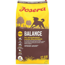 JOSERA Balance (1 x 12,5 kg) | Senior | Aukščiausios kokybės sausas maistas suaugusiems vyresnio amžiaus šunims | Paukštiena ir ryžiai | Sumažintas riebalų ir baltymų kiekis, ypač vyresnio amžiaus šunims | Be kviečių | Šunų maistas | Pakuotė po 1 vnt.