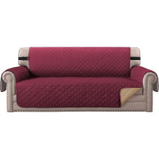 Prabangus dygsniuotas sofos apsaugos užvalkalas Vandeniui atsparus baldų užvalkalas, patvarus ir atsparus purvui - 190 cm x 53 cm akmeninė mėlyna