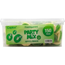 Capico Party Mix Fruit Gum Apple Rings Halal Pack of 3 x 1050 g