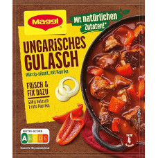 MAGGI Fix for Hungarian Goulash, prieskonių mišinys, su natūraliais ingredientais*, 4 porcijoms, 1 pakuotė (1 x 56 g pakuotė)