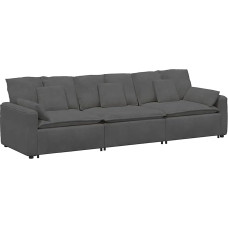 Modulinė sofa Dunkelgrau, 324 cm, skirta šeimoms ir draugams - Patogi ir stabili Modelis3321108