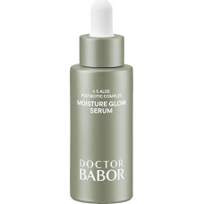 DOCTOR BABOR Microbiomic Moisture Glow Serum (30 ml), veganiškas serumas su postbiotika, hialuronu ir alaviju - profesionali priemonė stangriai spalvai suteikti