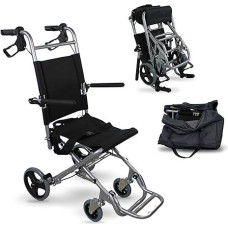 Mobiclinic, Folding Wheelchair Neptuno European Brand Aluminium Elderly Wheelchair Manual Driving Lightweight Levers Brakes Seat Belt Folding Footrest Armrests