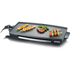 SEVERIN KG 2397 Table Grill (2,200 W, Non-Stick Coated XXL Grill Surface) Stainless Steel / Black
