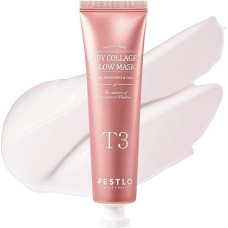 PESTLO Baby Collagen Glow Mask - Korean Peel Off Mask Skincare Infused with Reallagen/T3 Vegan Collagen, Aginon, Volufiline, for Elasticity, Firmness, Glow Skin, & Optional Over Night Use, 1.69