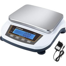 GOYOJO 5000 g x 0.01 g Precision Scale, High Precision Laboratory Analysis Scale, Laboratory Precision Scale, Ideal for Industry, Kitchen, Food, Jewellery