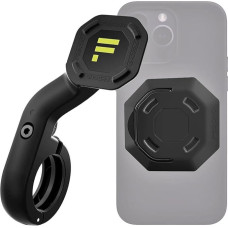 Universalus ir saugus išmaniojo telefono laikiklis su magnetiniu užraktu - lengvai pritaikomas prie mobiliojo telefono dėklų - nesukeliantis vibracijos ir tvarus - pagamintas Vokietijoje