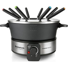 FONDUE TAURUS FF2 - 1000W - TERMOSTATO REGULUOJAMAS - TALPA 2L - 8 PINCHOS - ANTIADHERENTE - PIES ANTIDESLIZANTES