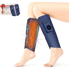 Wireless EMS Calf Massager (Pack of 2) Leg Massager with Heating for Legs Calves Lower Leg Air Compression Massage for Relaxation 60 x 32 cm 2000 mAh Battery