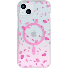 tech21 FlexQuartz Phone Case for iPhone 15 Plus Compatible with MagSafe, 15x Military Standard Protection, Cherry Blossom Design