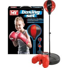 Children's Punch Bag with Gloves | Freestanding Adjustable Punch Bag for Juniors