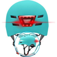 BEEPER Unisex jaunimo šalmas ME135S-B su integruotu apšvietimu, mėlynas, S