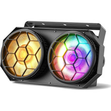 2 x 100 W COB LED par šviesos COB + RGB šalta šilta balta 2 in 1 šviesos efektai LED Par Spotlight 20 Hz Strobe Effets su 20 šviesos efektų scenos šviesos scenos šviesos scenos Bažnyčios šalis Helovinas apšvietimo technologija