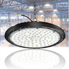 200 W UFO High Bay Light, LED Hall Lighting, 20000 LM LED Hall Spotlight, Workshop Ceiling Light, 6500 K, IP66 Waterproof, Industrial Lamp for Factories, Garage, Warehouse (6500 K, 200 W)