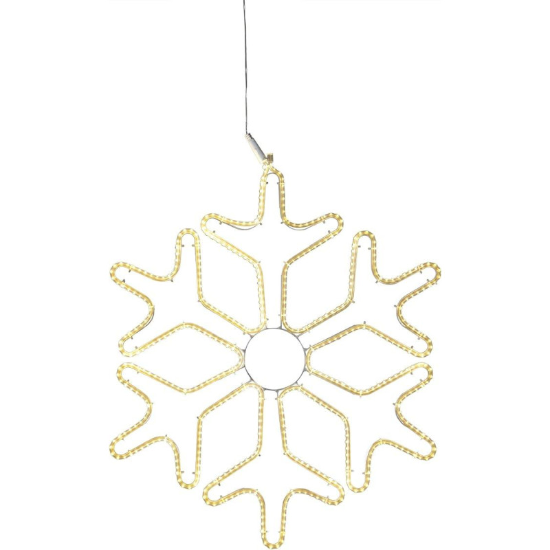 EGLO LED langų dekoracijos kabančios Tapesil kabančios dekoracijos Apšviesta dekoratyvinė šviesa Snaigė Plieninė plastikinė balta skaidri šilta balta IP44