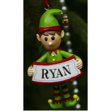 Boxer Gifts Ryan Elf Decoration, Ceramic, Multi-Colour, 8 x 4.5 x 2 cm