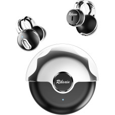 RIKSOIN Bluetooth Headphones, In-Ear Headphones, Wireless Bluetooth 5.3 Wireless Headphones with 4 Mics, Noise Cancelling Earbuds that Do Not Cover the Ears, 14 mm Driver, 360° HiFi Stereo