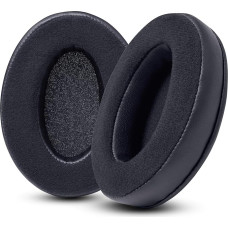 WC PadZ Velour - Ultimate Ear Pads by Wicked Cushions - Compatible with Audio Technica, HyperX, SteelSeries Arctis & More - Extra Thick - Large Opening - Soft Memory Foam | (Black)