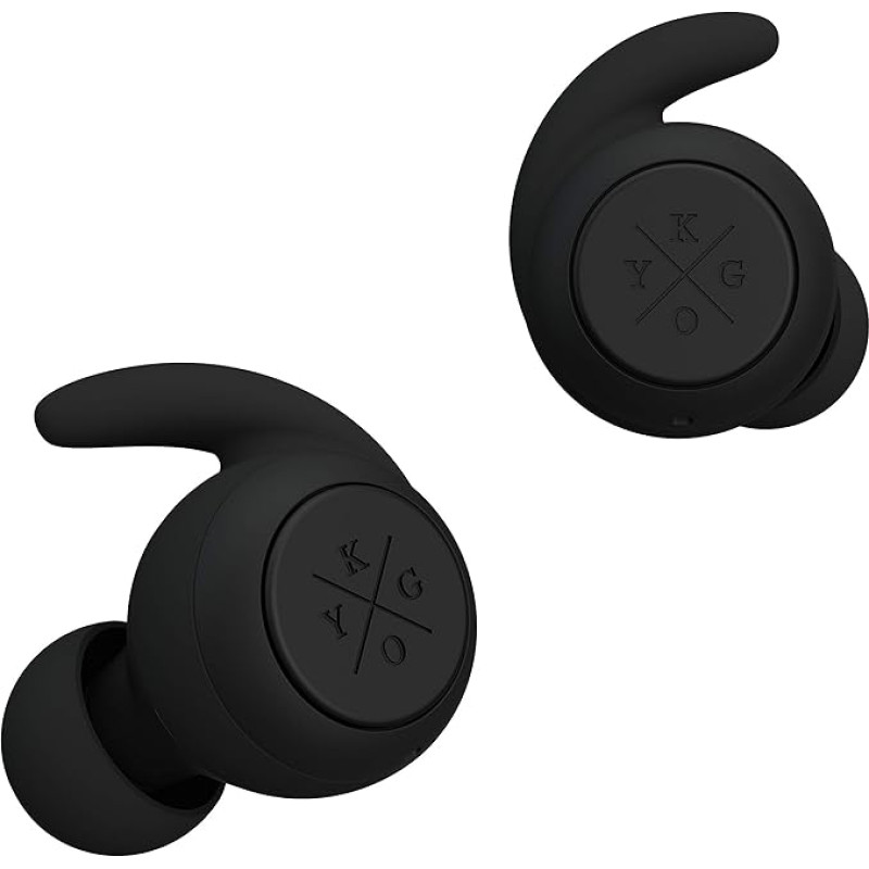 Kygo E7 / 900 True Wireless In-Ear Headphone (Waterproof Bluetooth Earbuds with Multifunctional Button & Microphone, 3.5 Hour Battery Time) Black