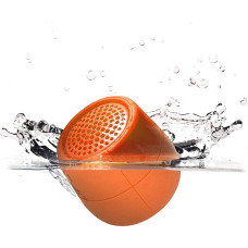 Lexon MINO X - Floatable Water Resistant IPX7 Portable Bluetooth Speaker - 3 W - Orange