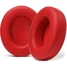 WC Wicked Cushions Replacement Ear Pads for Beats Studio 2 & 3 (B0501, B0500) Wired & Wireless | Does Not Fit Beats Solo | Softer Leather, Improved Foam and Stronger Adhesive | Red