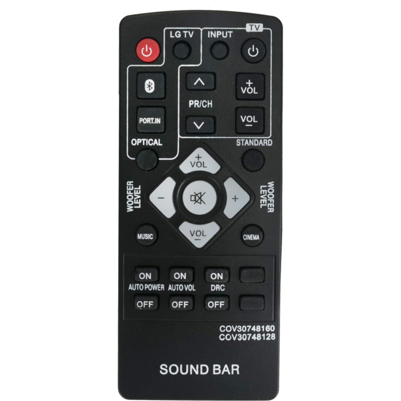 Vinabty COV30748160 COV30748128 Replacement Remote Control for LG Soundbar NB2540 S24a1-w Nb2540d