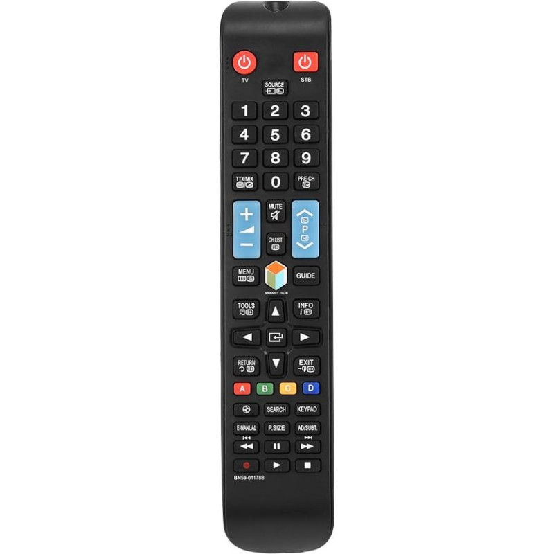 VBESTLIFE DC 3V TV Remote Control Replacement for Samsung BN59-01178B UA60H6300AW UE32H5500 Black