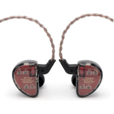 LINSOUL KZ AS10 5BA HiFi Stereo In-Ear Kopfhörer - Hochauflösender Kopfhörer mit abnehmbaren 0,75 mm 2-Pin Kabel, fünf BA-Treibern und passivem Noise Cancelling (Mit Mic, Black)