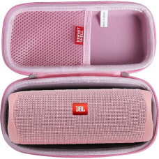 Hermishell Hard Travel Case for JBL Flip 5 Bluetooth Waterproof Portable Speaker (Pink)