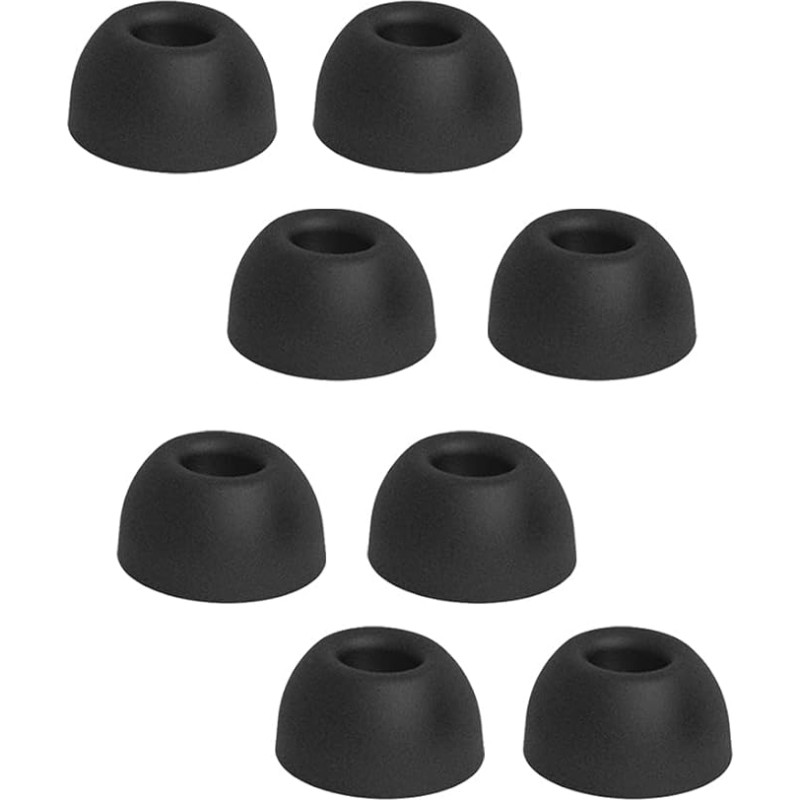 Replacement Eartips Compatible with Huawei Freebuds Pro Earbuds Eartips with Memory Foam Padded for Huawei Freebuds Pro Headphones 4 Sizes 4 Pairs (Black, M)