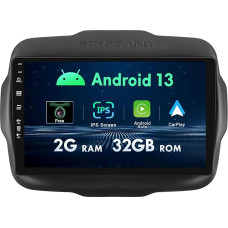 MISONDA Car Radio Android for Jeep Renegade 2015-2020 - GPS 2G + 32GB - Rear View Camera - 9 Inch IPS - Support DAB/Steering Wheel Control/WiFi/Bluetooth/Mirrorlink/Carplay/USB/RDS