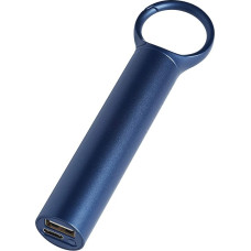 Lexon Nomady Power Bank External Battery 3000mAh with Gold Plated Snap Hook (Dark Blue)