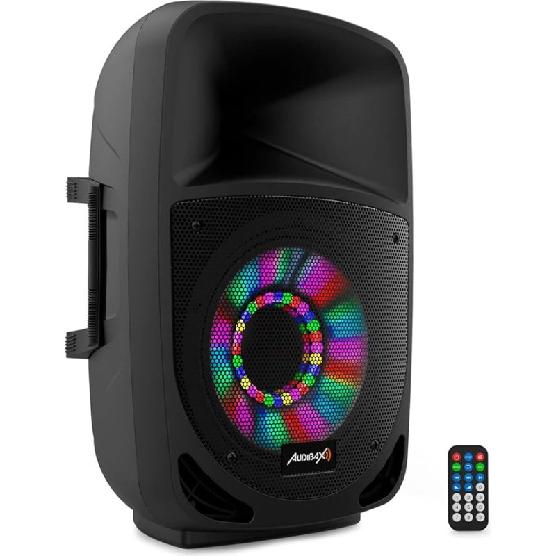 Audibax Vegas 12 Altavoz Professional Bluetooth 12 Inch + Motor 1 Inch y Efectos Lumínicos