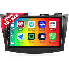 4G + 64G CAMECHO 8Core Car Radio for Suzuki Swift/Ertiga 2012-2017 with Navi Carplay Android Car, Android 13, Double DIN Radio with 9 Inch Screen with DSP RDS Bluetooth Mirror Link