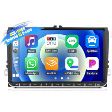 [8-Core] SIXWIN 4+64G Android 13 Carplay Android Car Radio for VW Golf 5 6 Touran Polo Touran, 9 Inch Touchscreen, 1280 x 720, with DSP GPS WiFi BT USB FM RDS Radio Mirror Link + 32 Band EQ