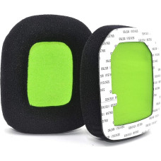 defean Replacement Velour and Soft Foam Ear Pads Compatible with Astro A20/A20 Wireless Gaming Headse (Black-Green)