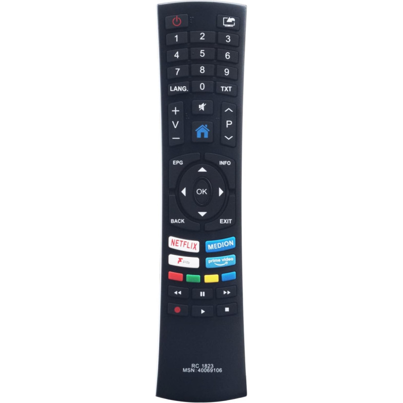 RC1823 Replacement Remote for Medion TVs P14341 MD30643 MD31843 MD30342 P13205 MD31944 X16539 MD31439 MD31438 MD31437 MD31435 X15533 6 MD31 MD436 P13901 MD31373 X16509 MD31369 P13220 MD31320 MD31396A