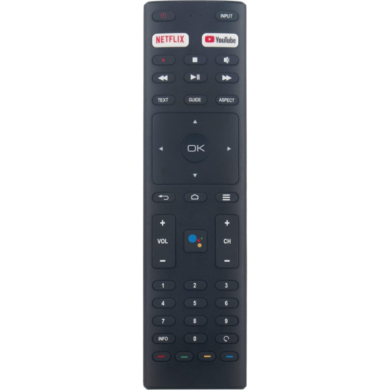 RM-C3363 VINABTY Replacement Voice Remote Control for JVC ANAM Konka RM-C3329 HDTV/KONKA 40H33A 65U55A 50Q75A KONKA